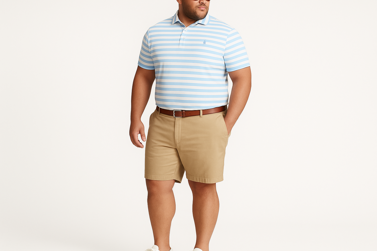 Look veraniego con shorts vista tres cuartos