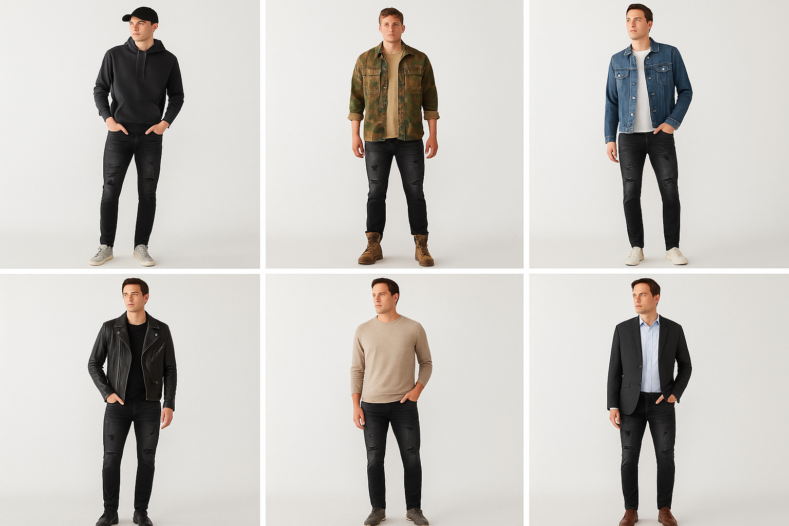 Lookbook collage de estilos