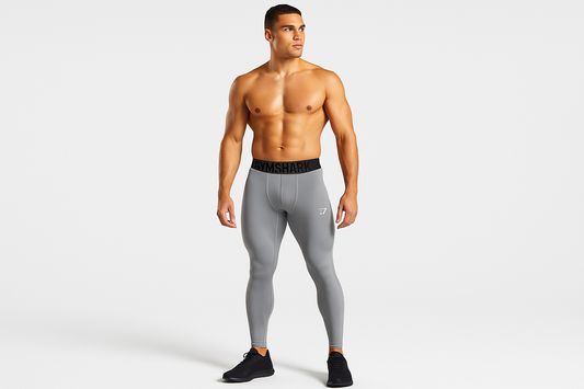 Mallas Gymshark Element - Modelo atlético pose profesional