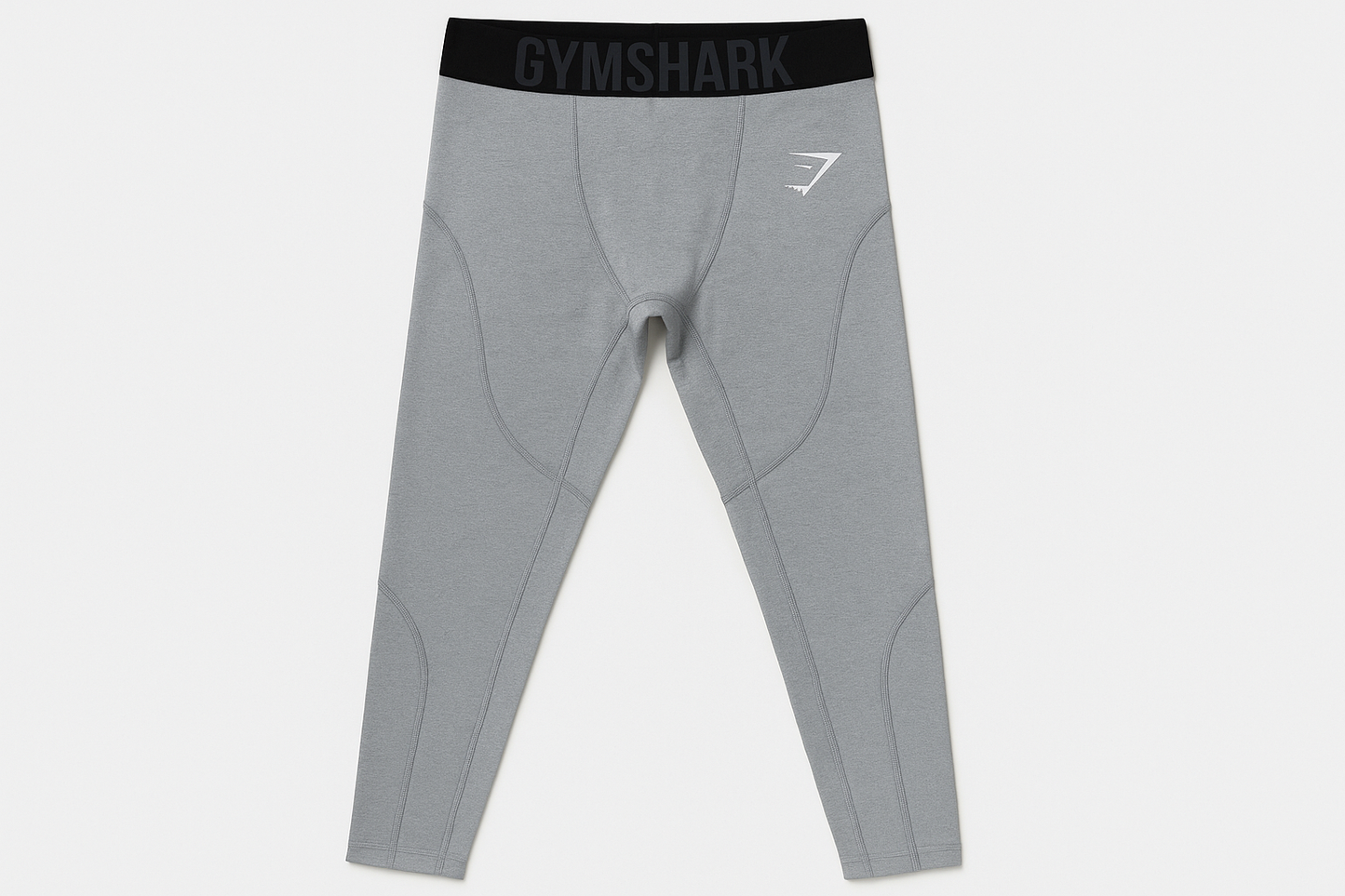 Mallas Gymshark Element - Vista plana con letras negras