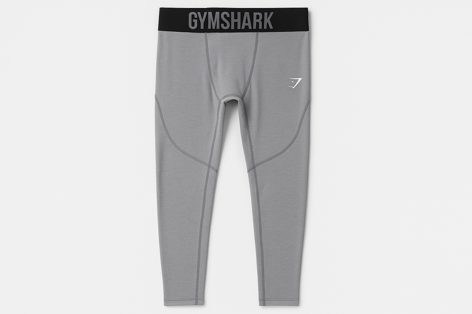 Mallas Gymshark Element - Vista plana gris claro