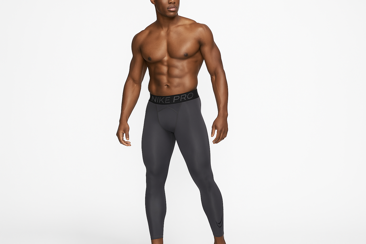 Mallas Nike Pro Dri-FIT - Modelo atlético pose profesional