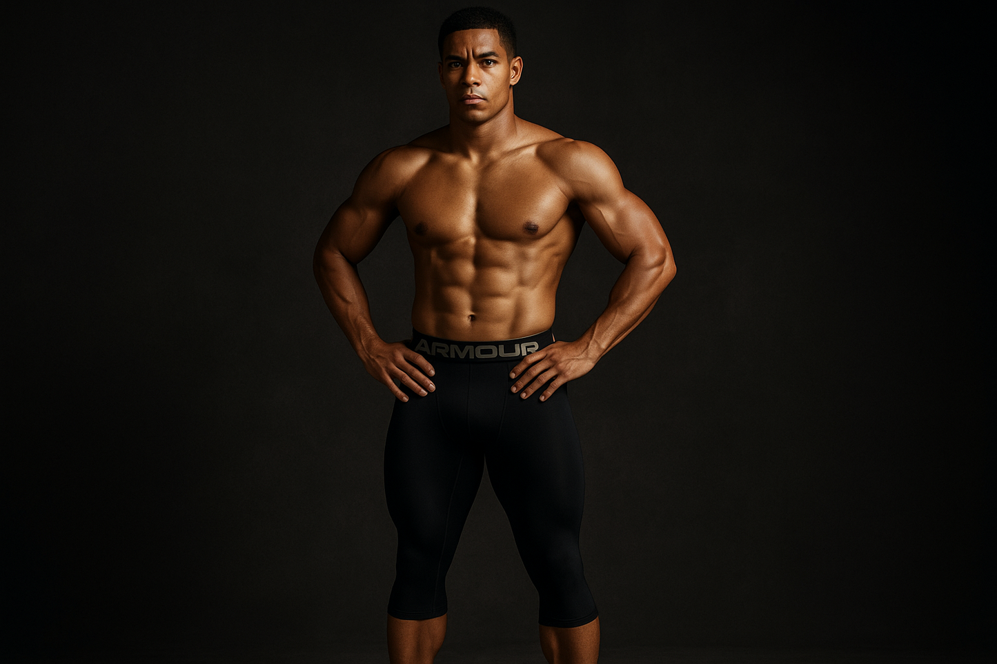 Mallas Under Armour HeatGear 3/4 - Modelo atlético retrato deportivo