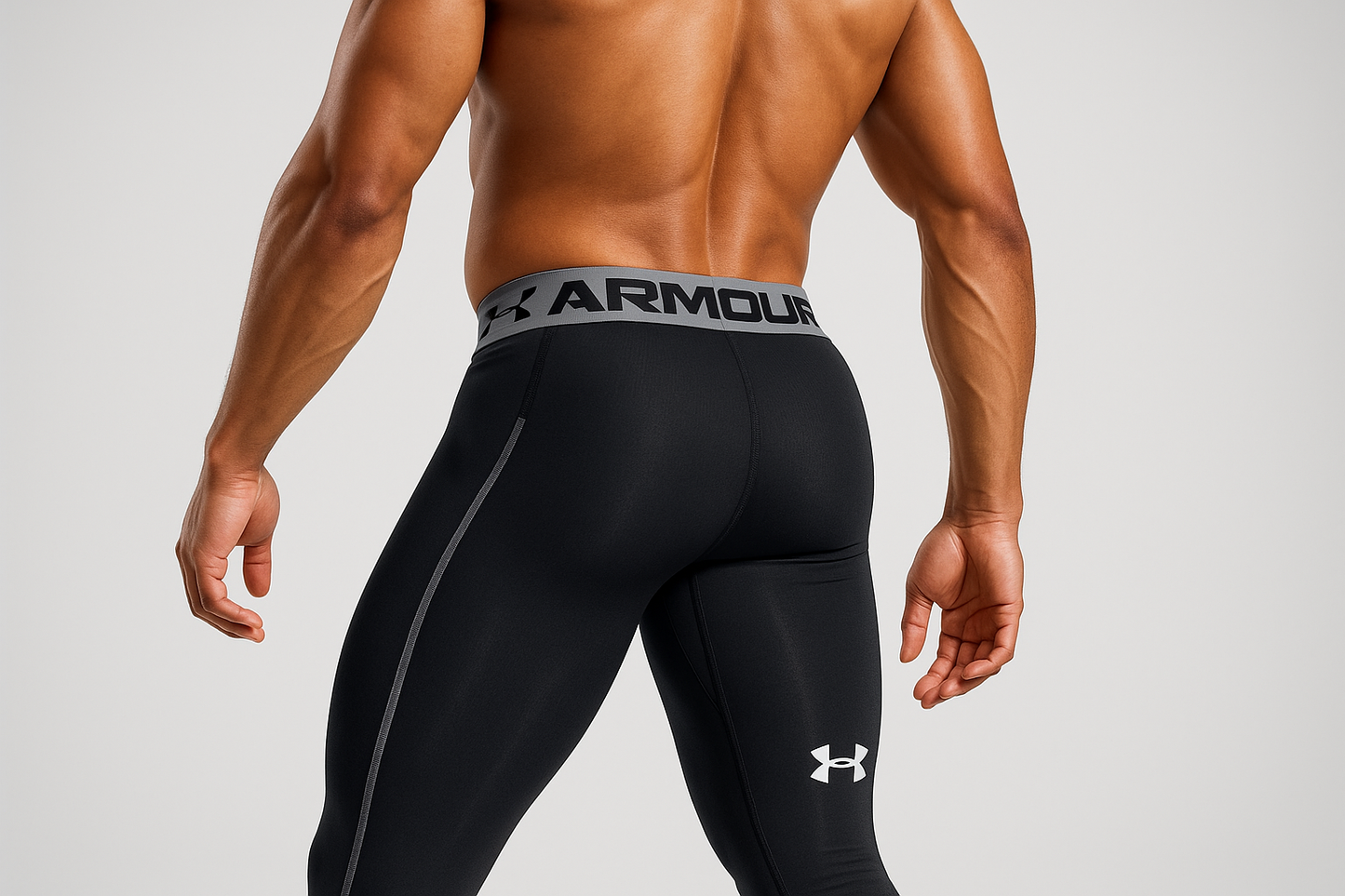 Mallas Under Armour HeatGear - Modelo atlético close-up deportivo