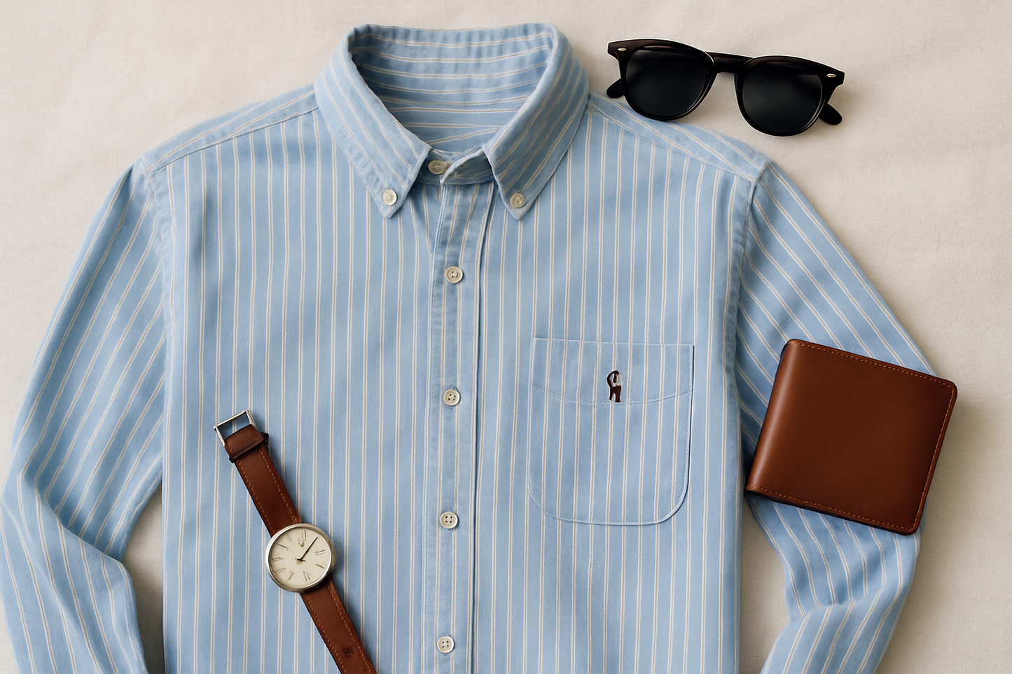 Marketing flat lay elegante - azul