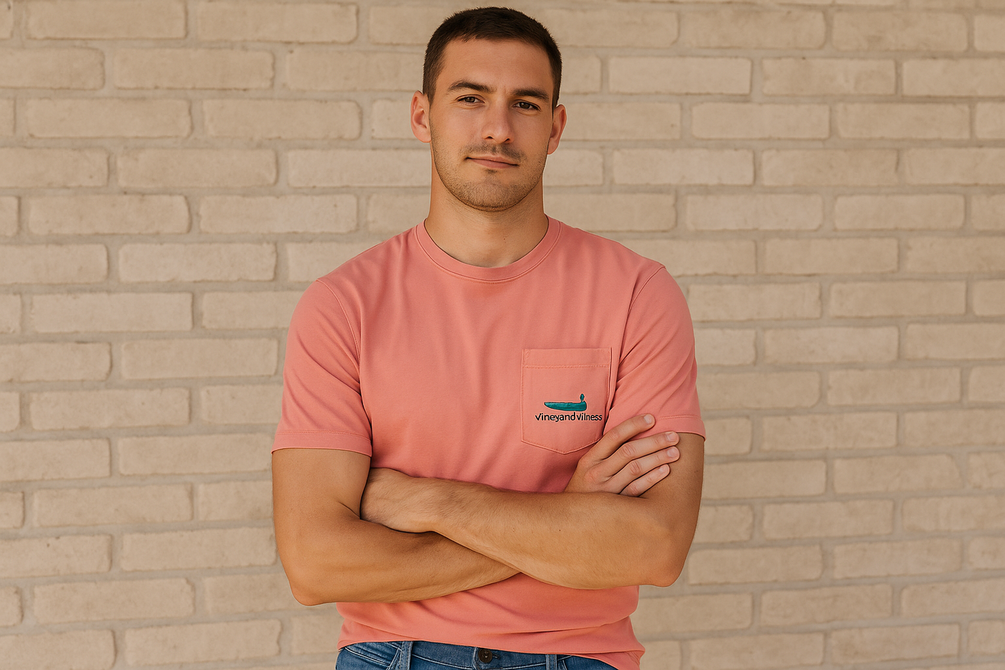 Modelo atlético - Brazos cruzados