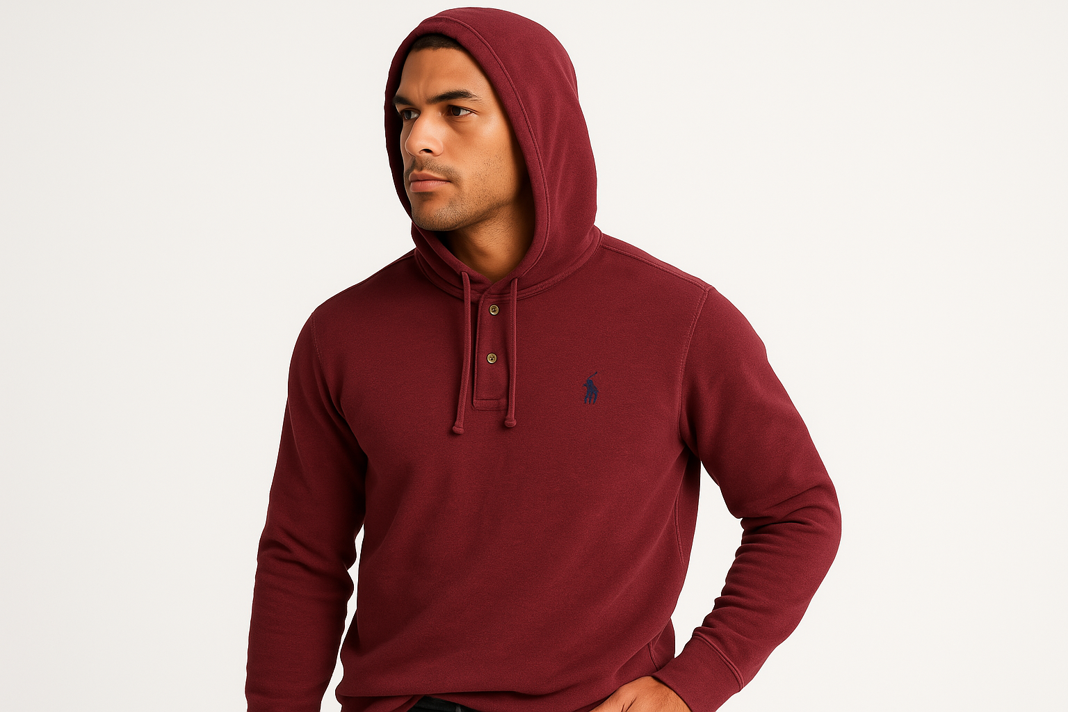 Modelo atlético con capucha puesta Polo Ralph Lauren