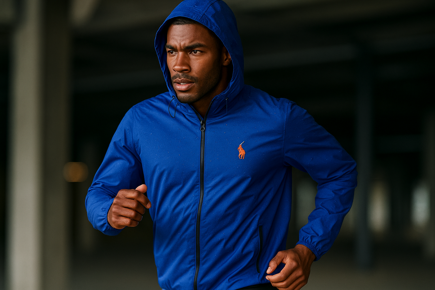 Modelo atlético en movimiento