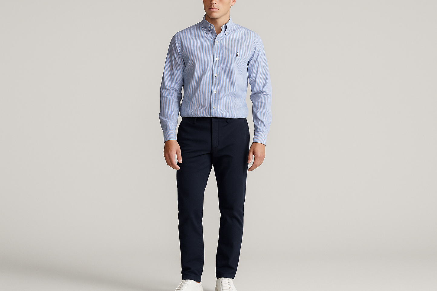Modelo atlético - Look casual preppy