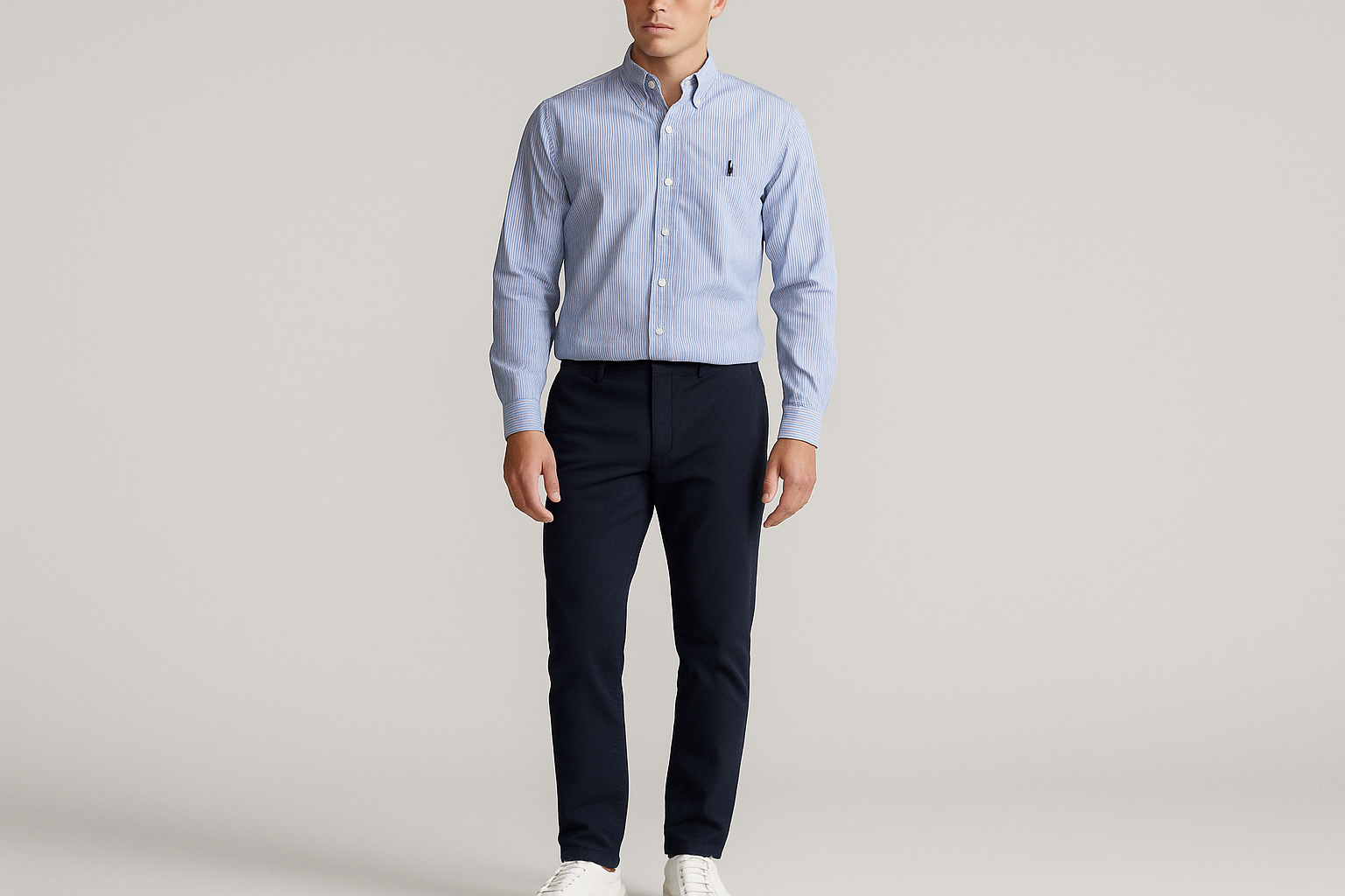Modelo atlético - Look casual preppy