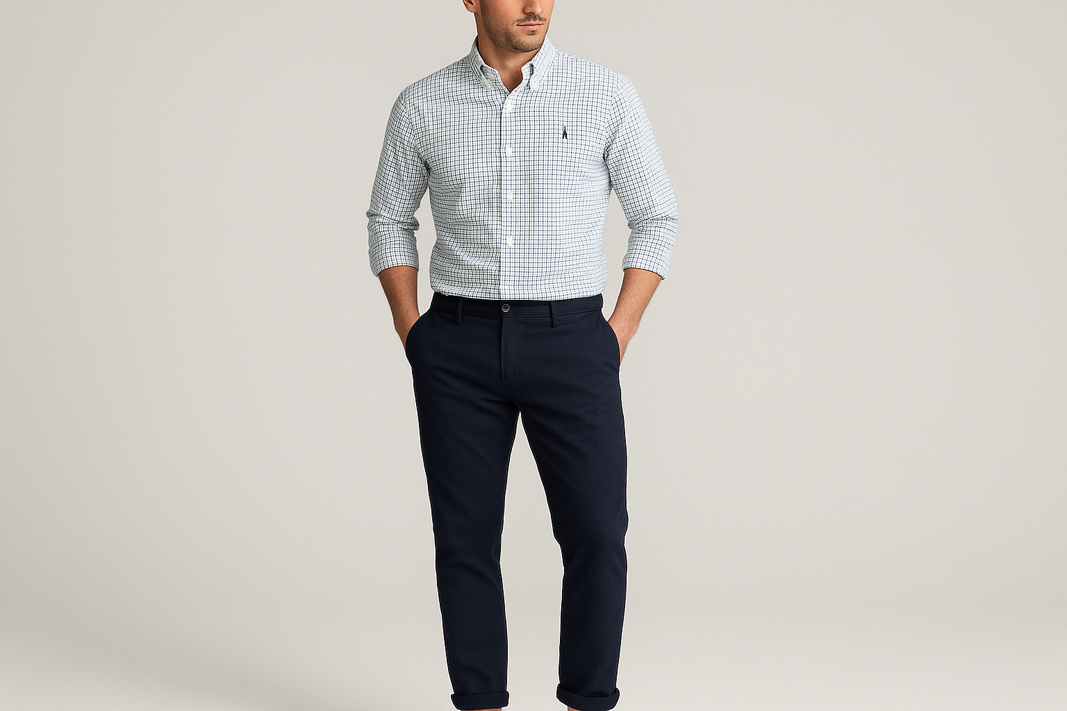 Modelo atlético - Look casual preppy