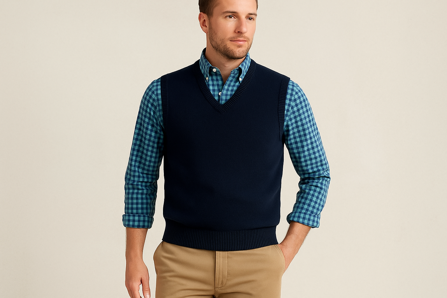 Modelo atlético - Look preppy