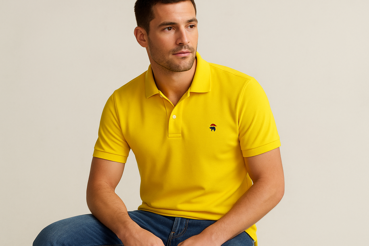 Modelo atlético - Pose casual