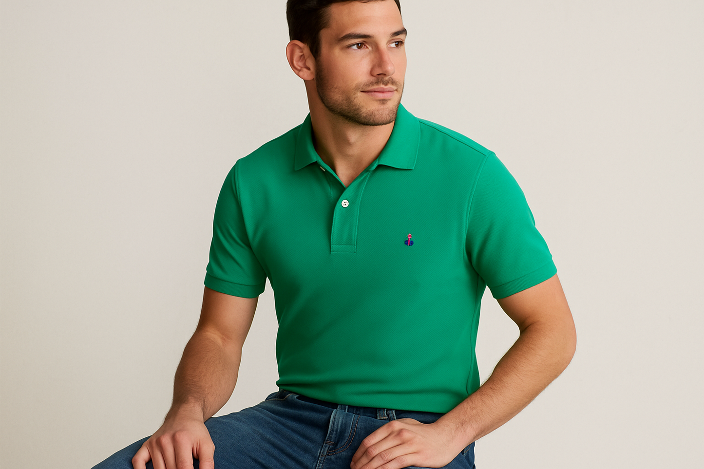 Modelo atlético - Pose casual