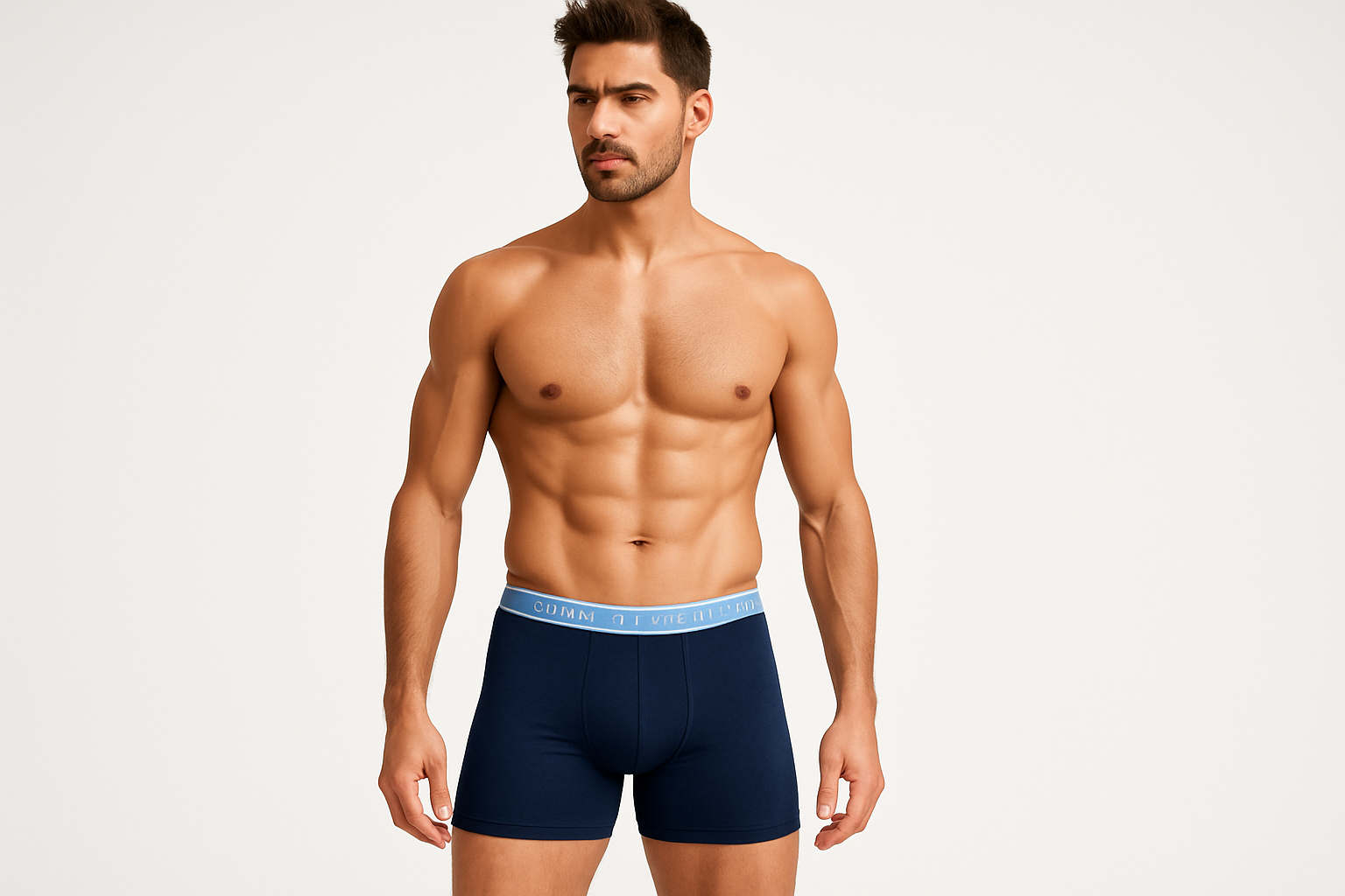 Modelo atlético - pose frontal