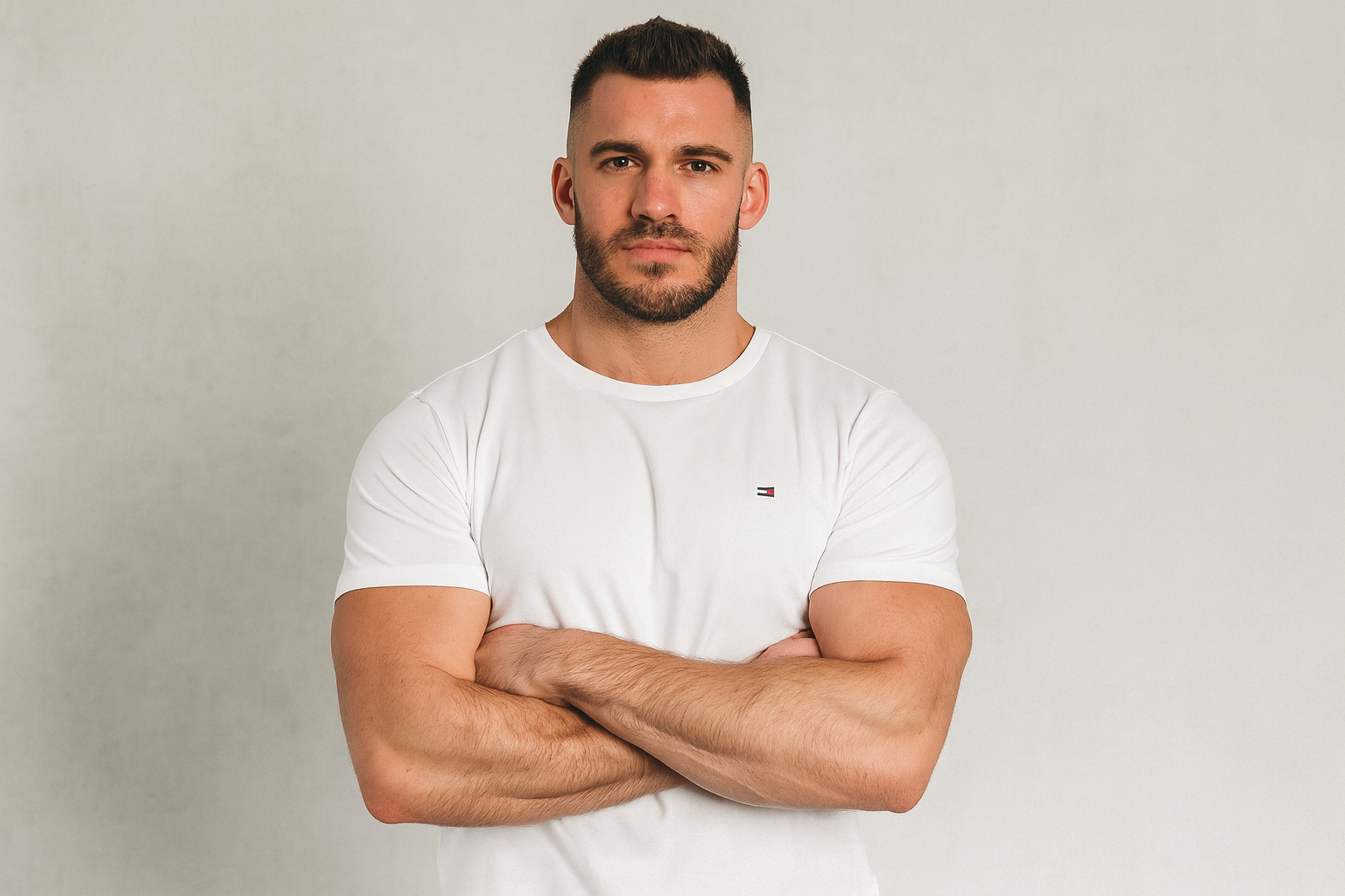 Modelo atlético - Pose relajada