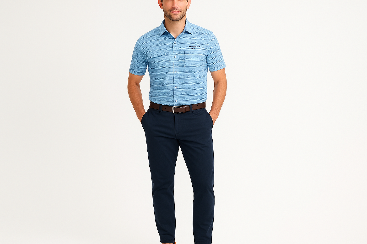 Modelo atlético talla M - Business casual