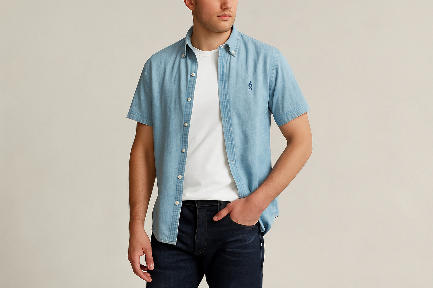 Modelo atlético talla M - Look layered