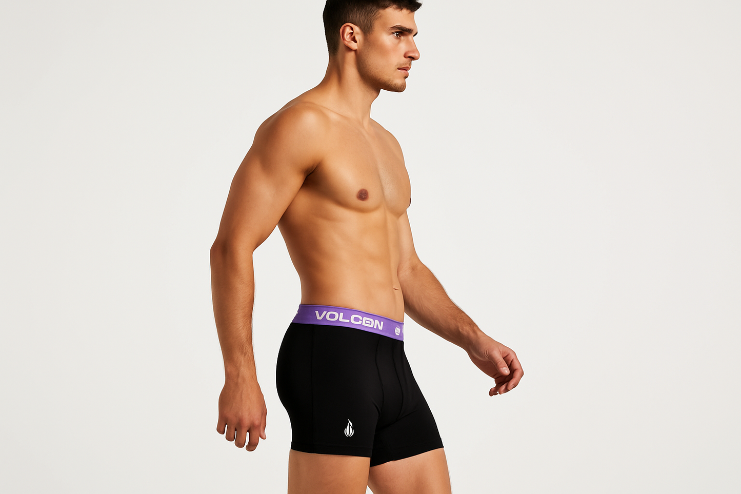 Modelo atlético - vista de perfil