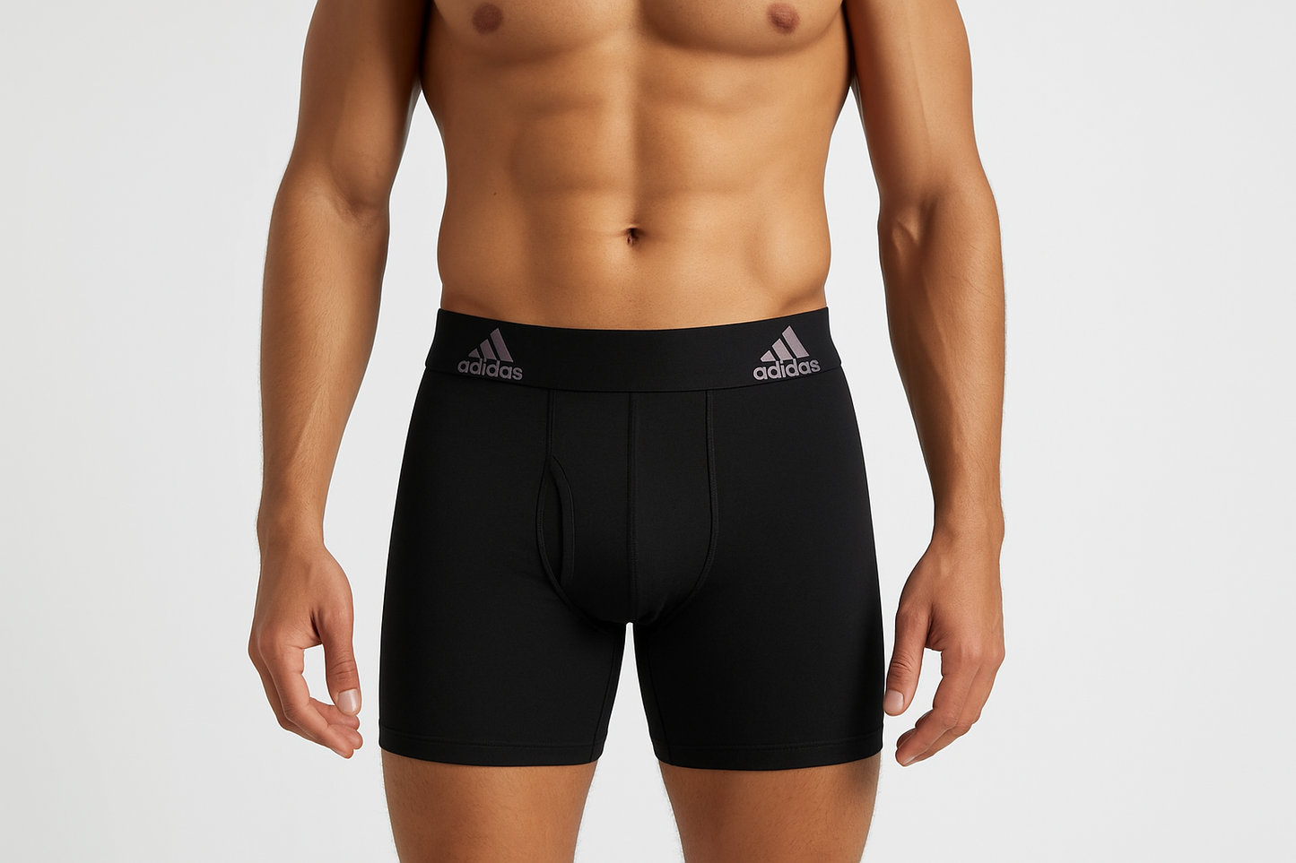 Modelo atlético - vista frontal 2 logos