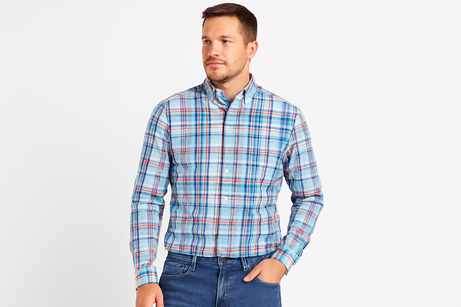 Modelo atlético - Vista frontal