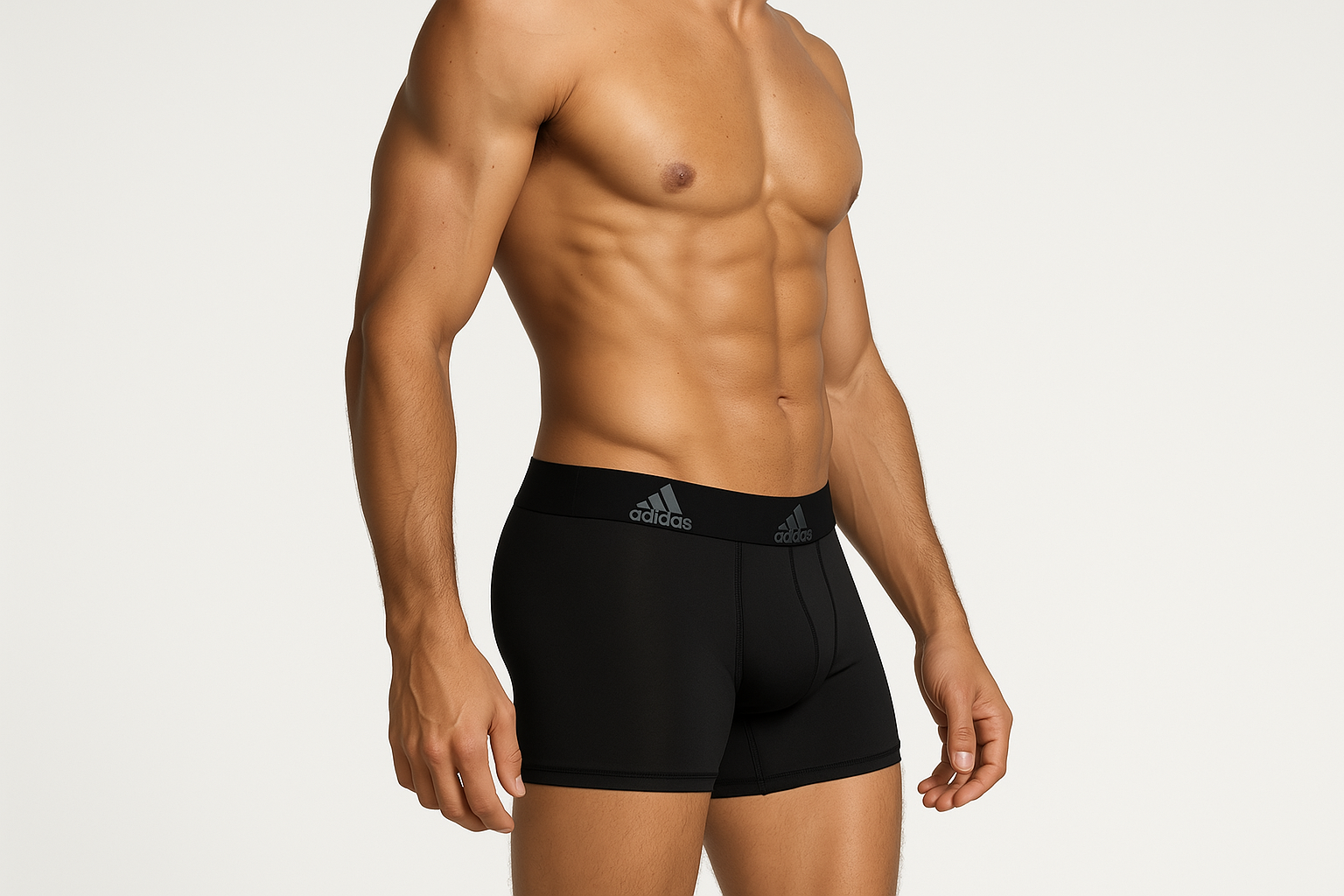 Modelo atlético - vista lateral 2 logos