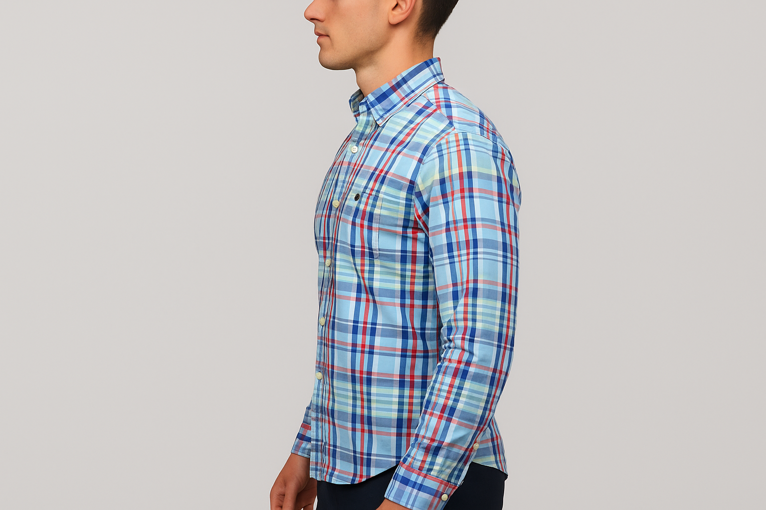 Modelo atlético - Vista lateral