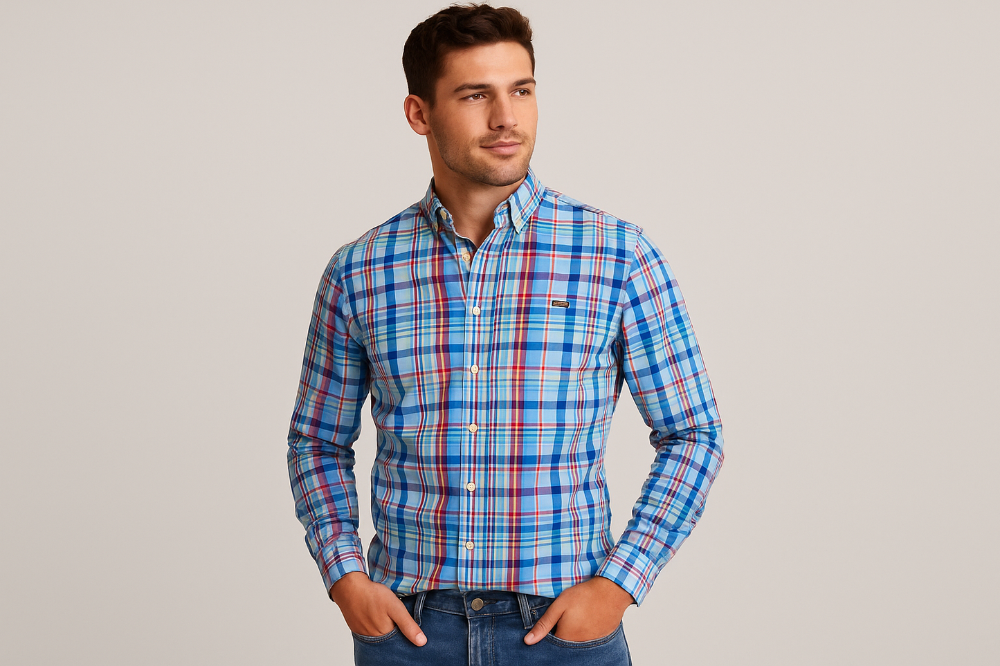 Modelo atlético - Vista tres cuartos