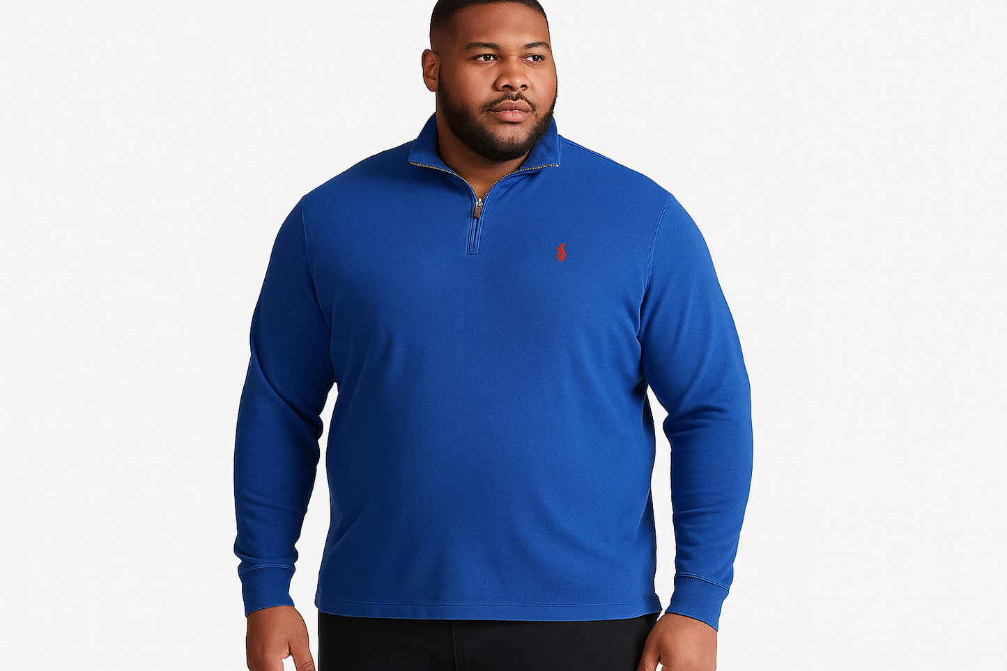 Modelo atlético XXL vista frontal