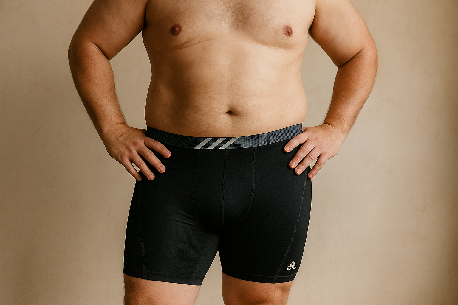 Modelo boxer negro-gris