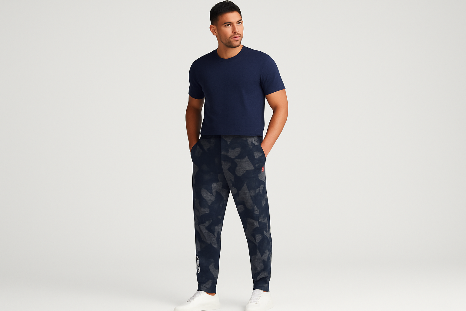 Modelo con outfit completo