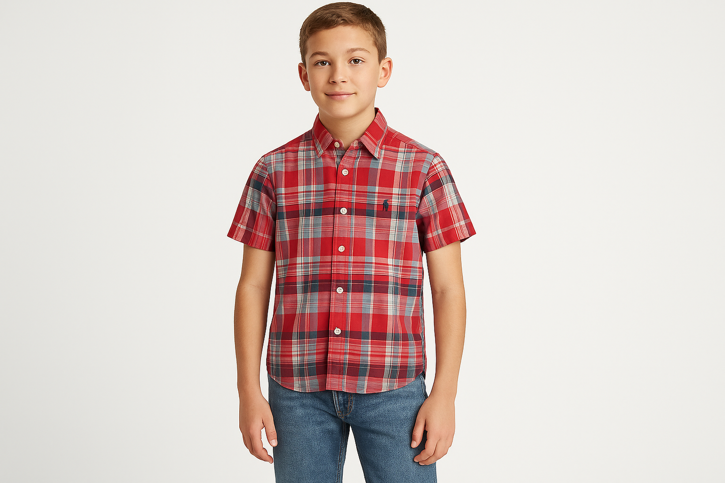 Modelo de niño atlético - Pose natural