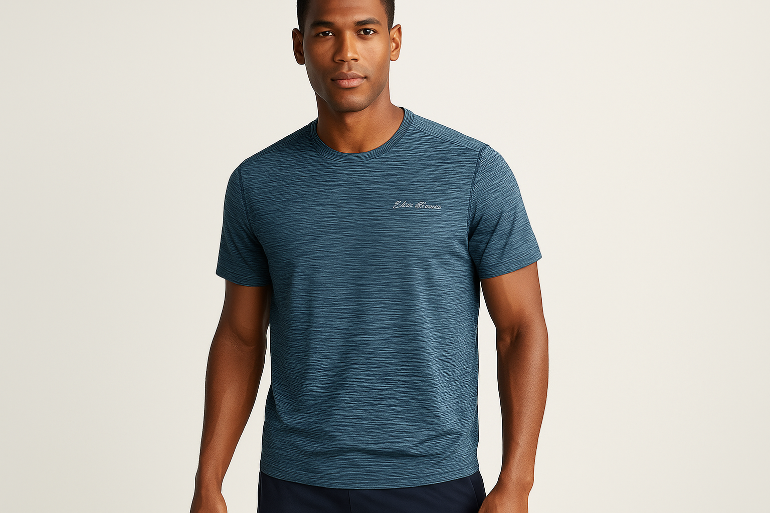 Modelo frente con texto