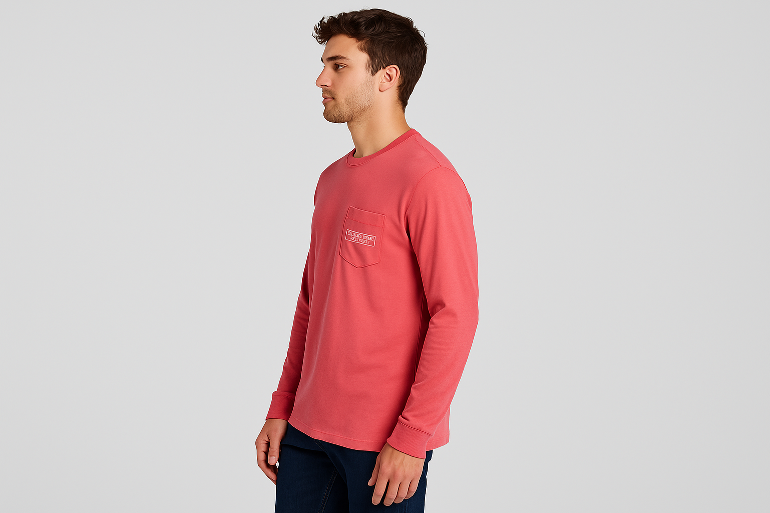 Modelo joven lateral