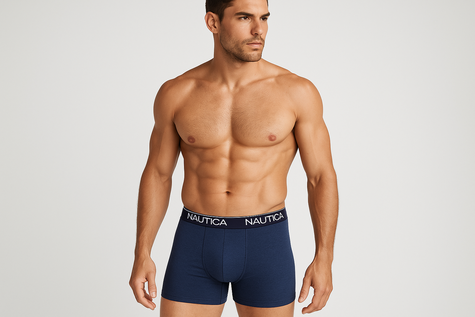 Modelo L - Boxer azul marino Nautica