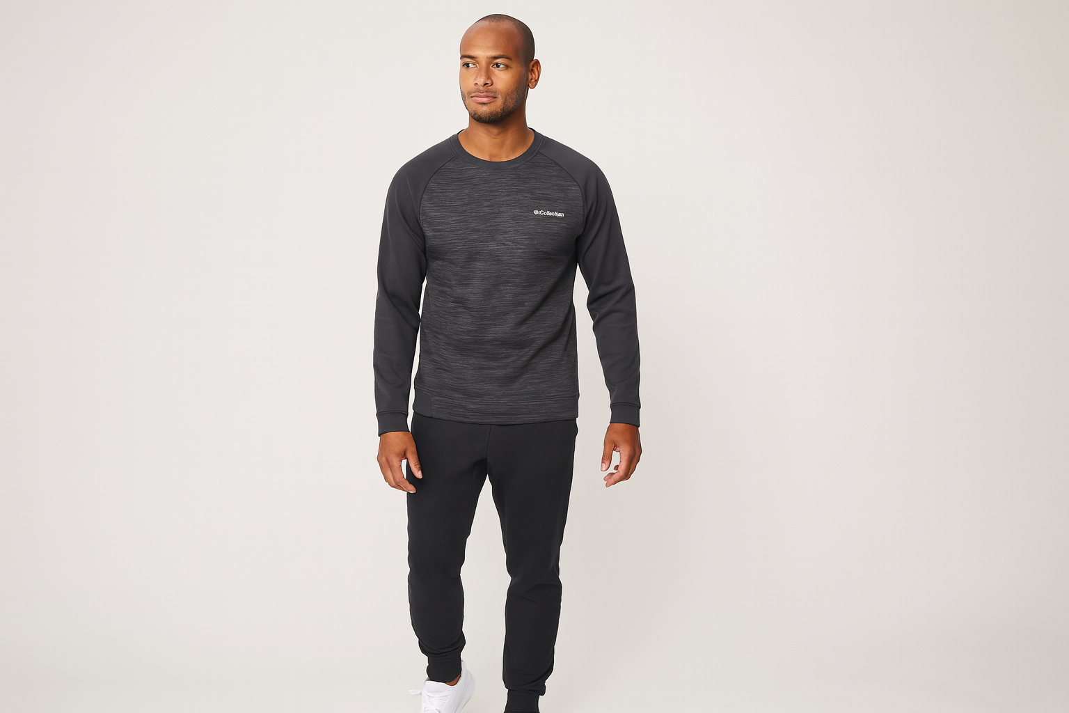 Modelo look atlético Columbia degradado