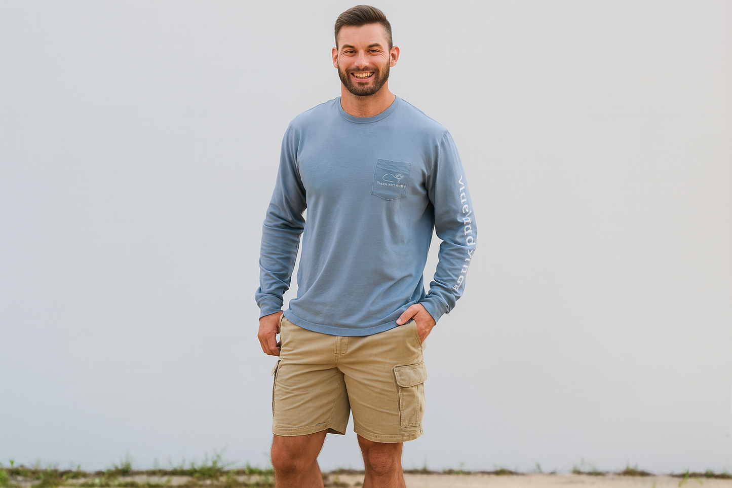 Modelo look outdoor gris