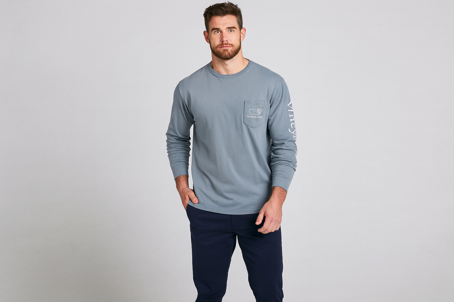 Modelo look preppy gris nuevo