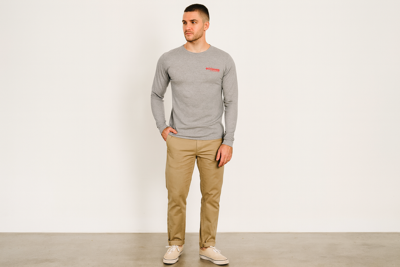 Modelo look smart casual Columbia pesca