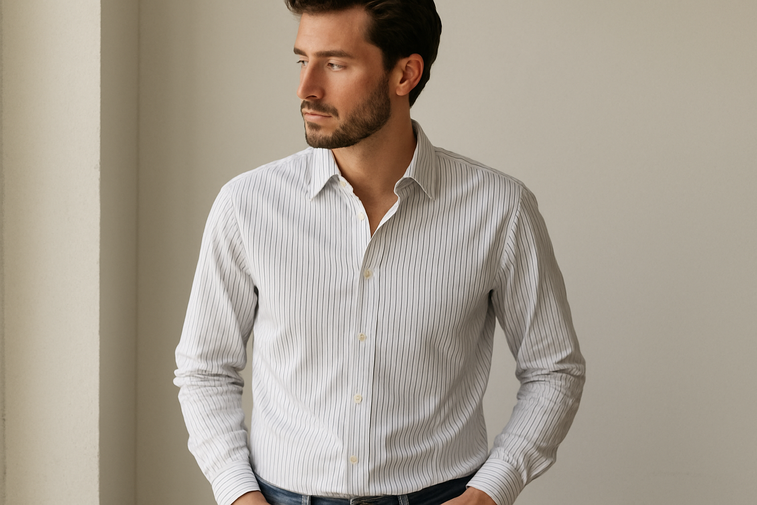 Modelo masculino - pose casual