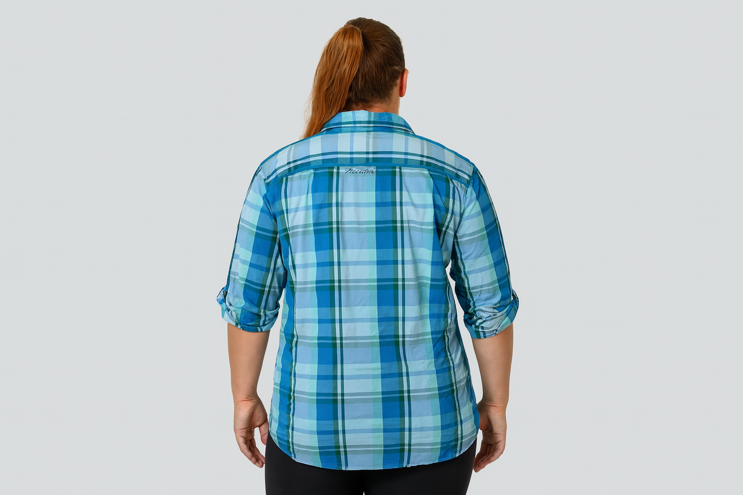 Modelo mujer vista trasera
