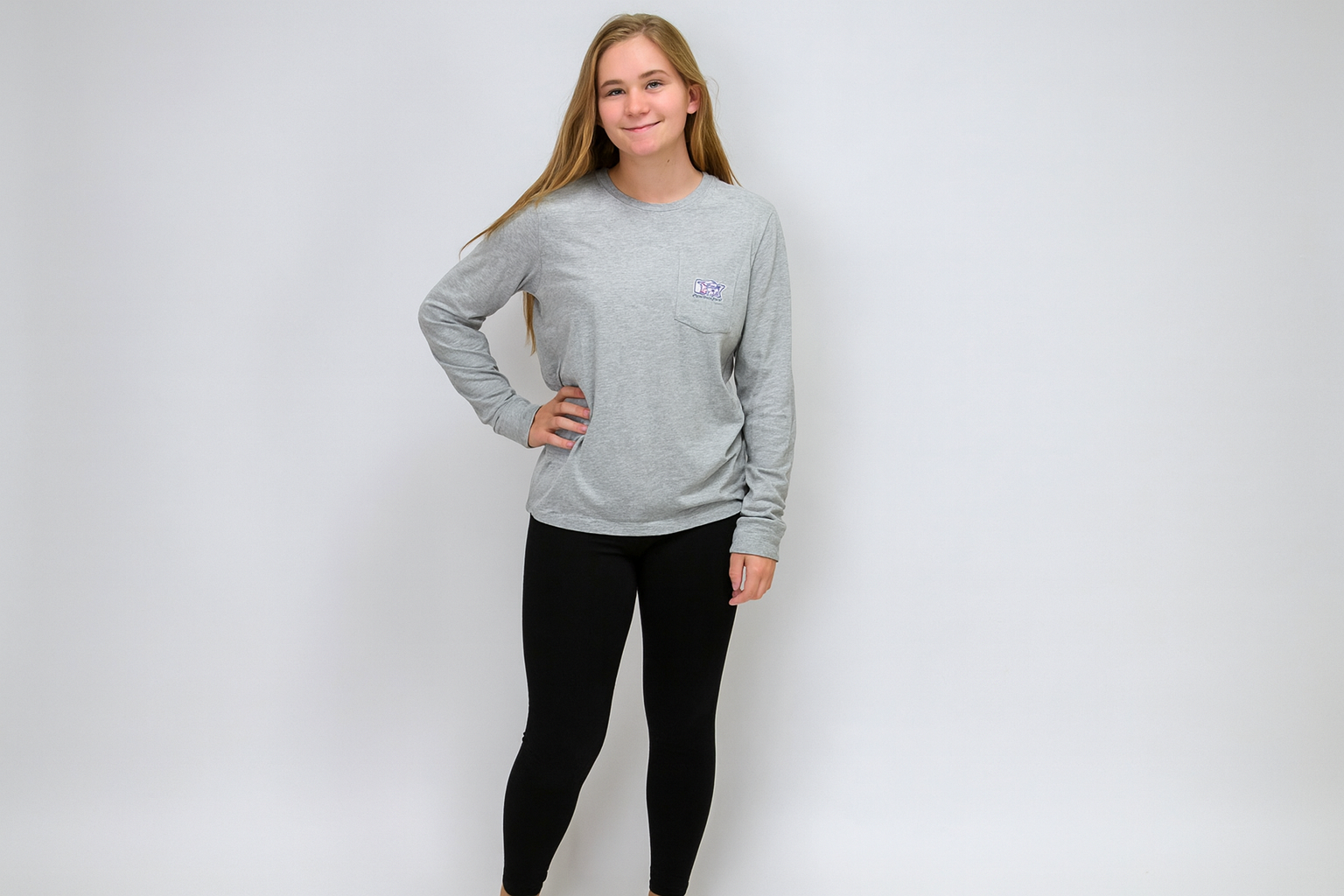 Modelo niña look escolar