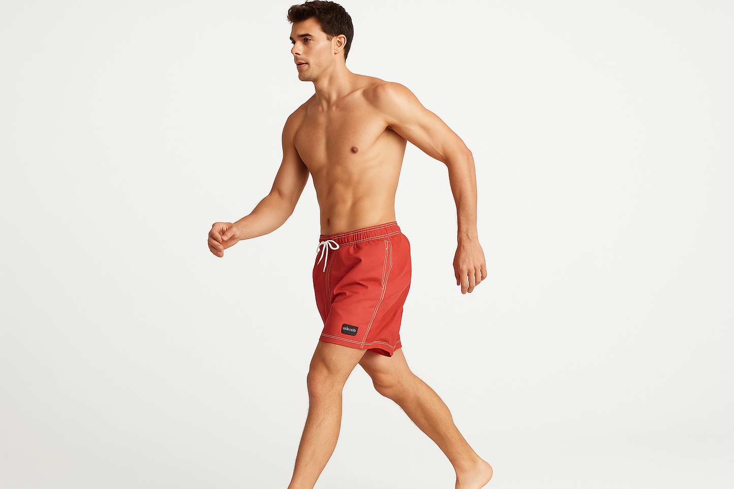 Modelo talla L dinámico con shorts Tommy Hilfiger