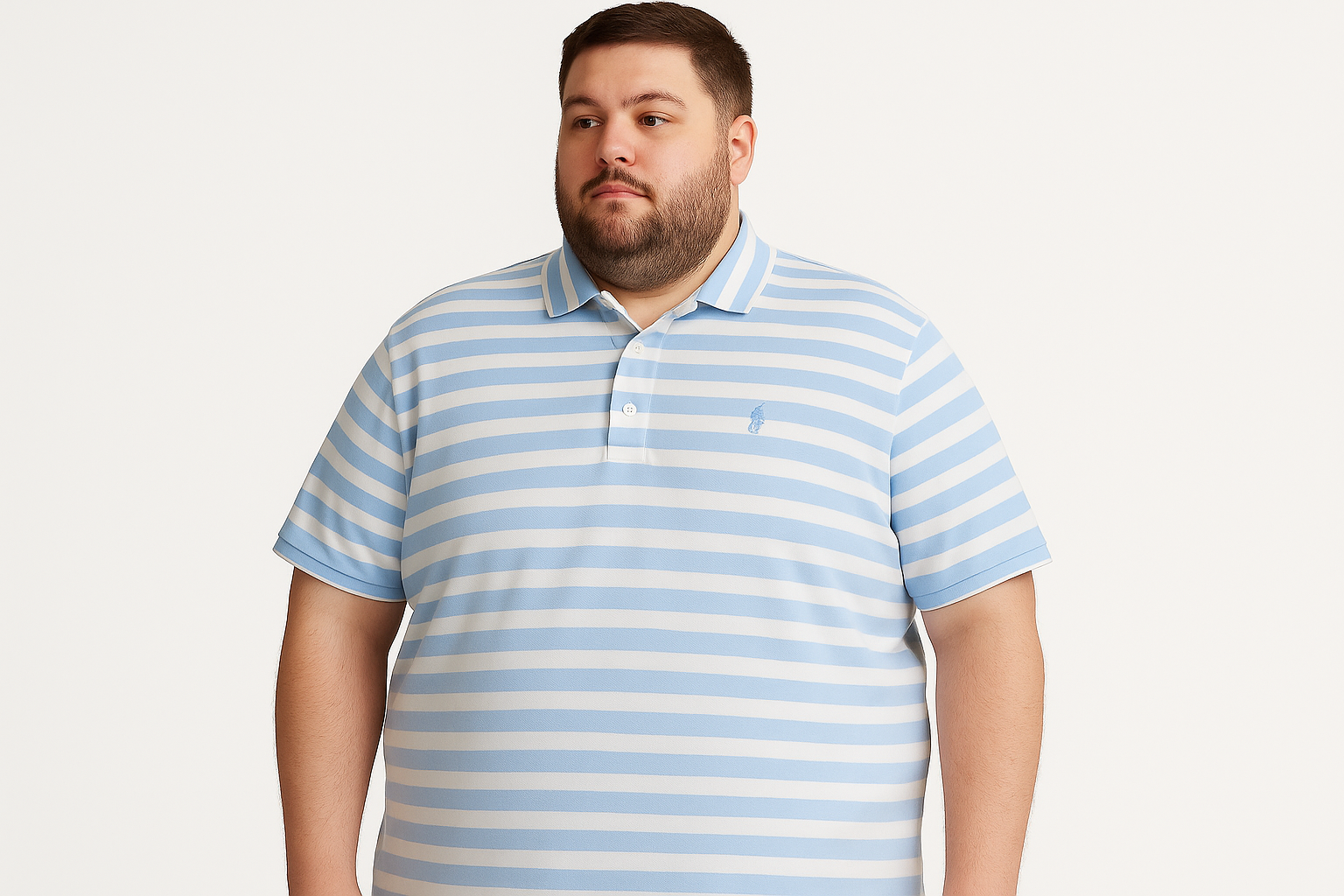 Modelo XXL con polo estilo imagen 2