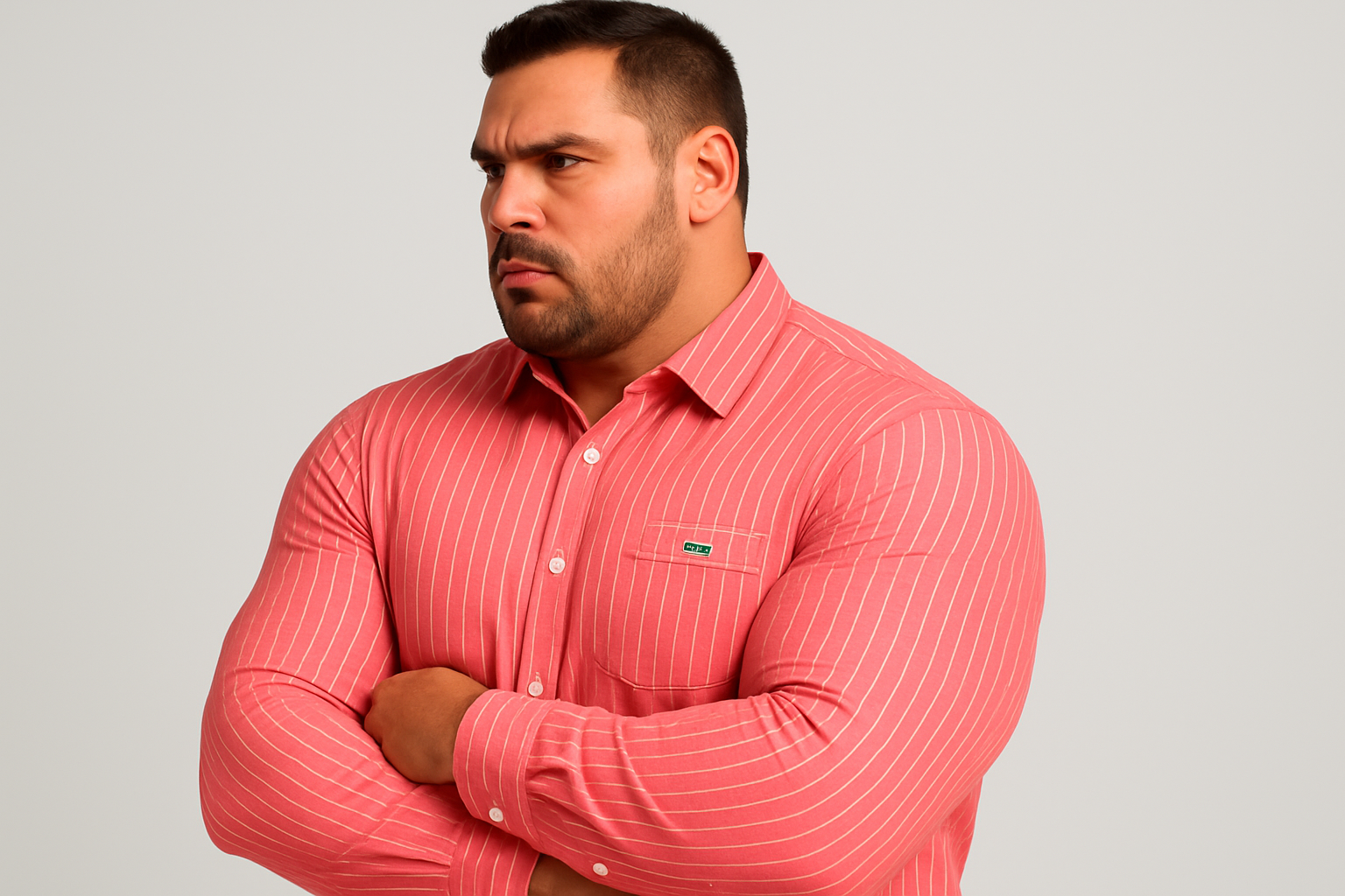Modelo XXL - rayas densas tres cuartos