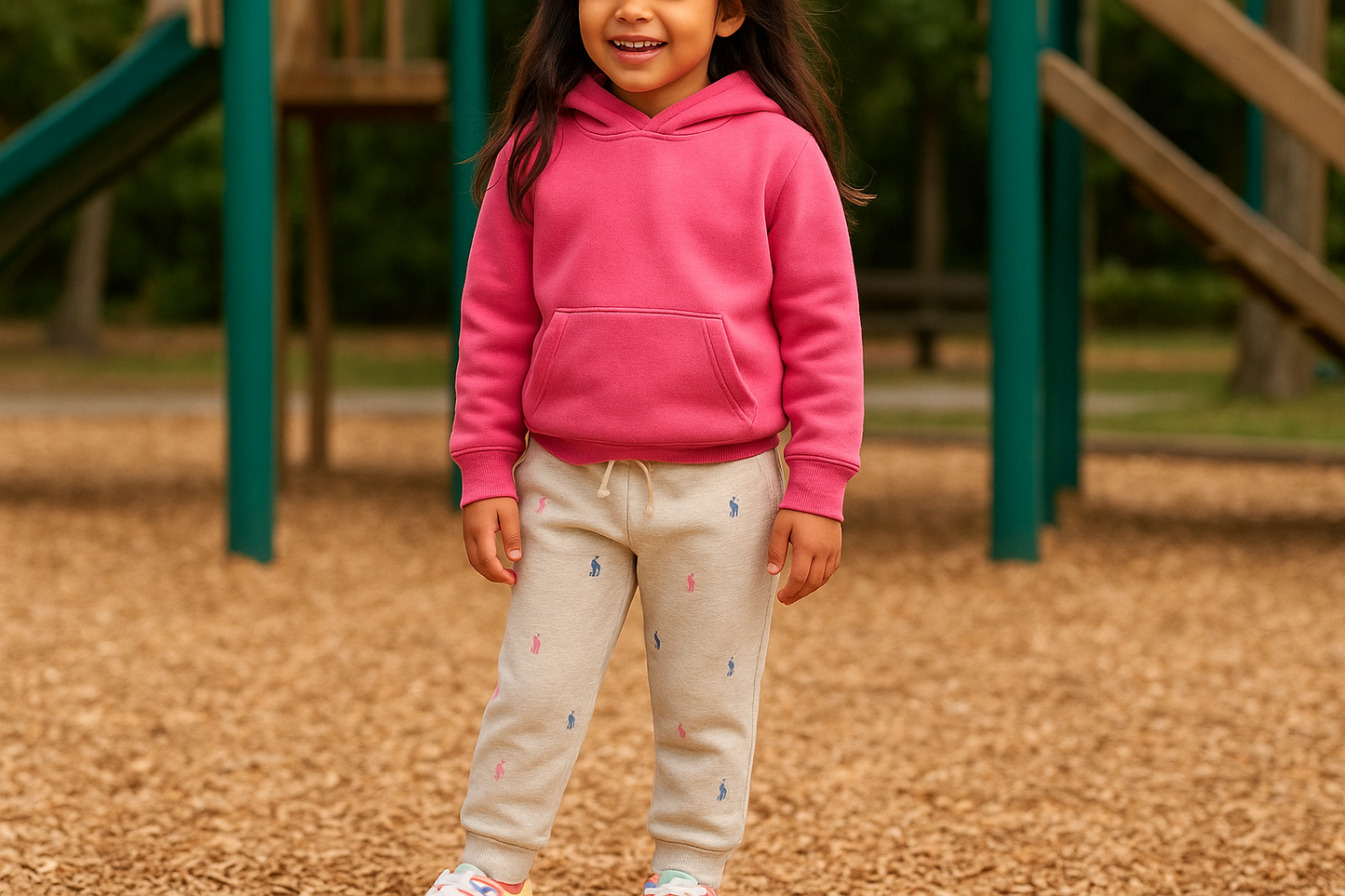 Niña con jogger - Ambiente de juego