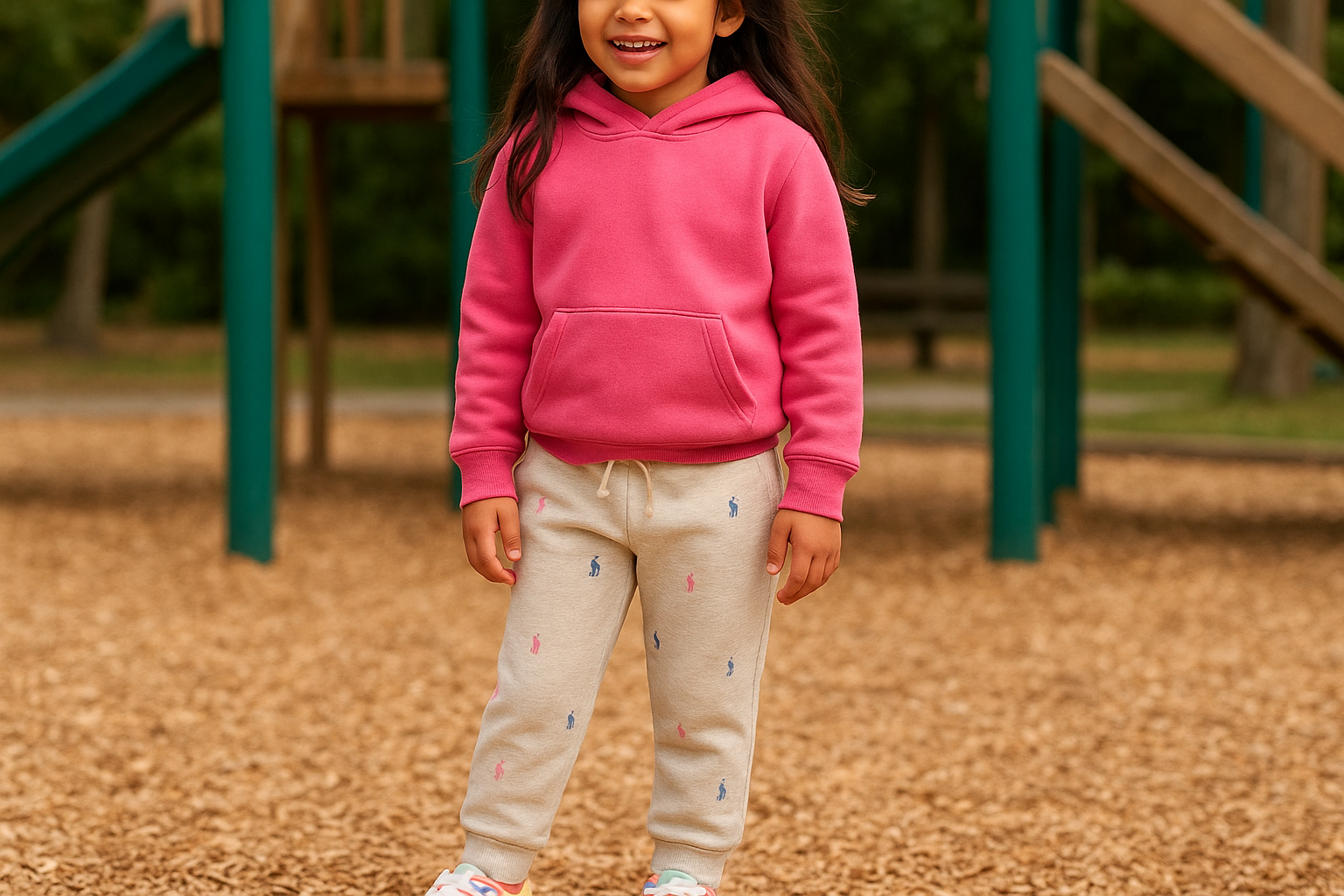 Niña con jogger - Ambiente de juego