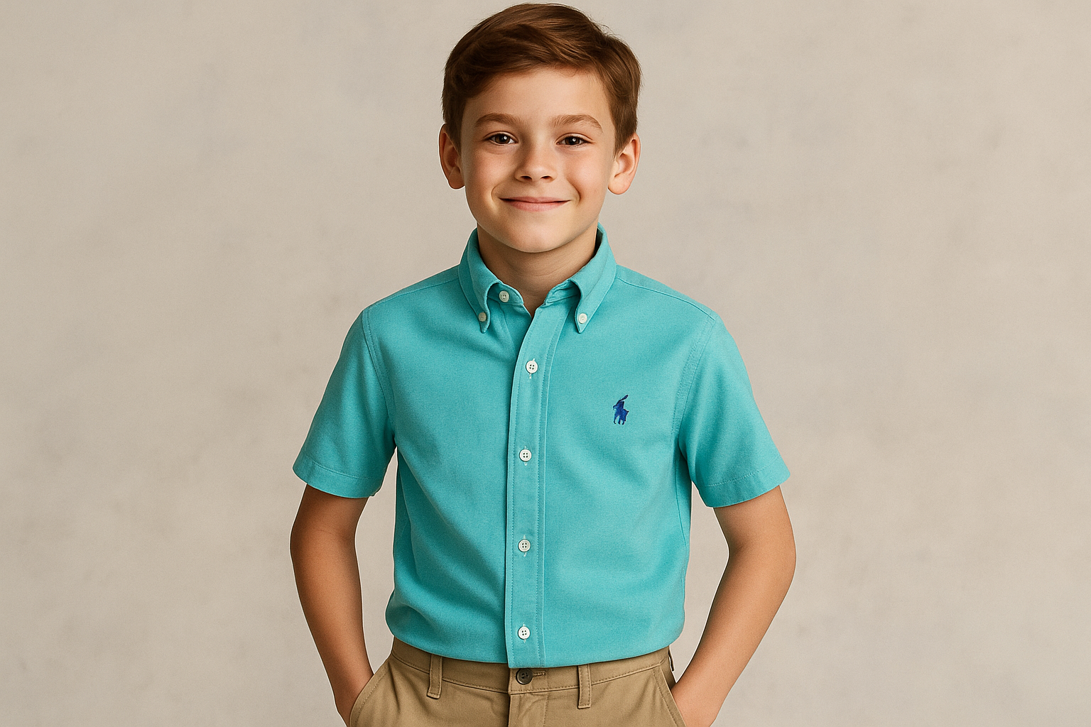 Niño en pose casual