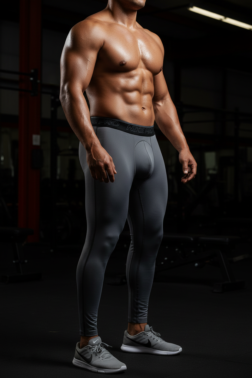 Nike Pro Dri-FIT - Lateral corpulento con zapatillas