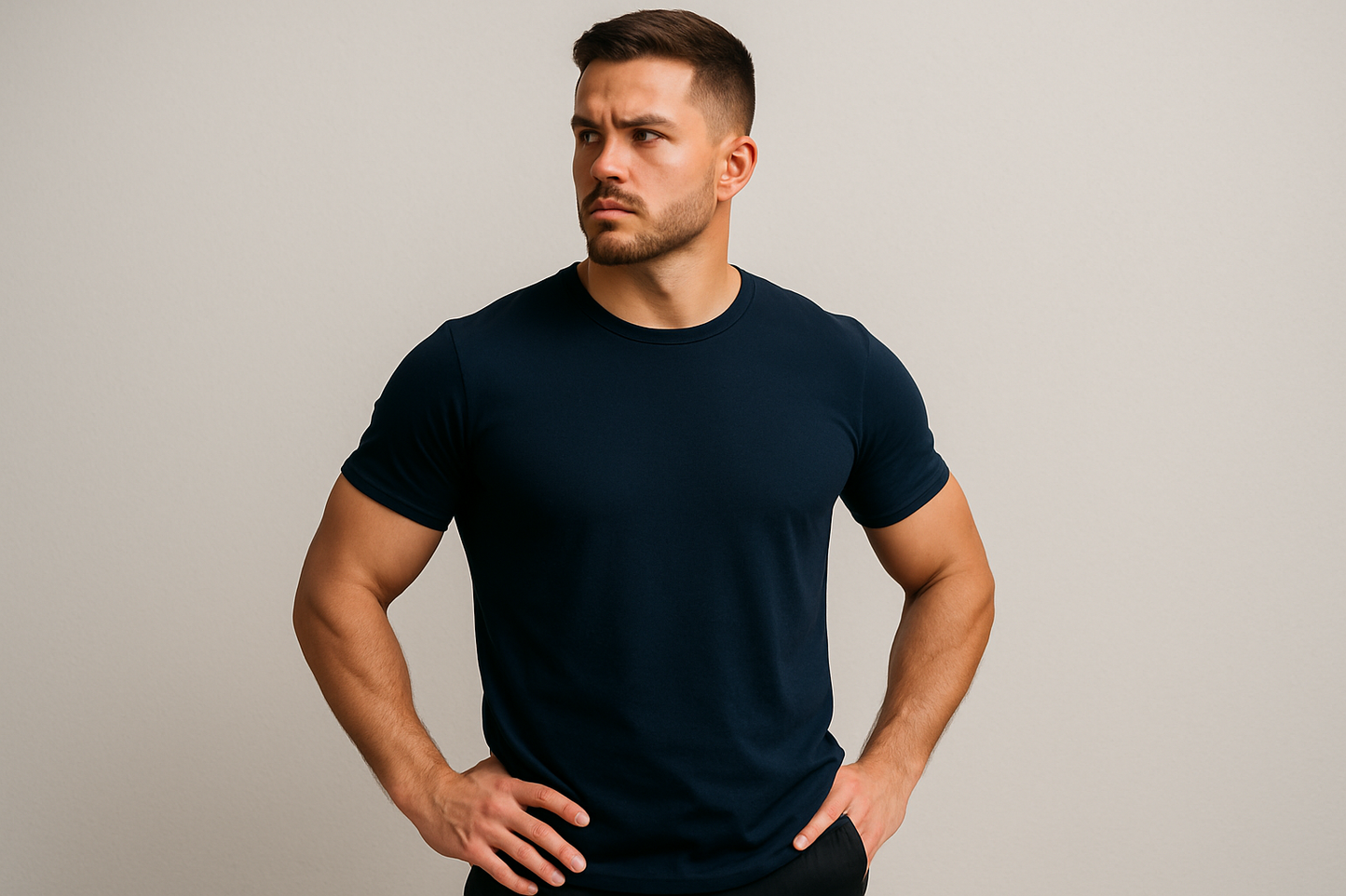 Nueva imagen con modelo atlético musculoso